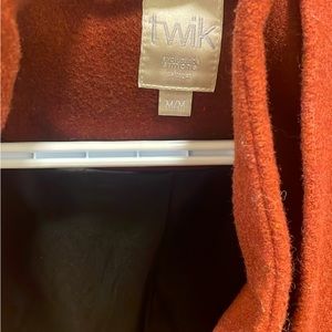 Burgundy ladies wool jacket